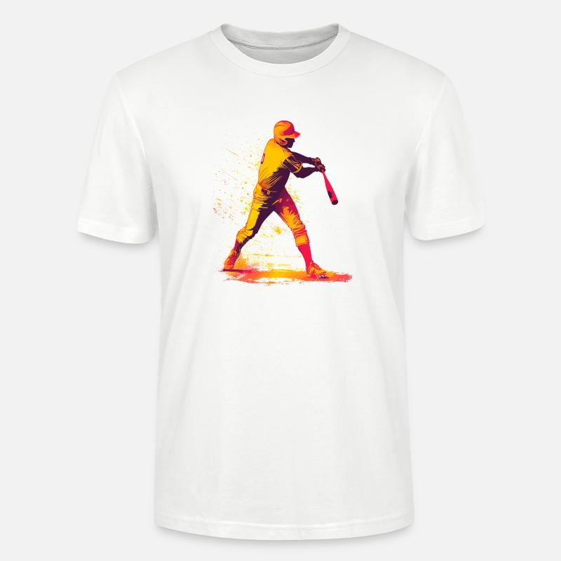 Farbexplosion Baseball-Schläger - Stanley/Stella Unisex Bio-T-Shirt CRAFTER - Weiß