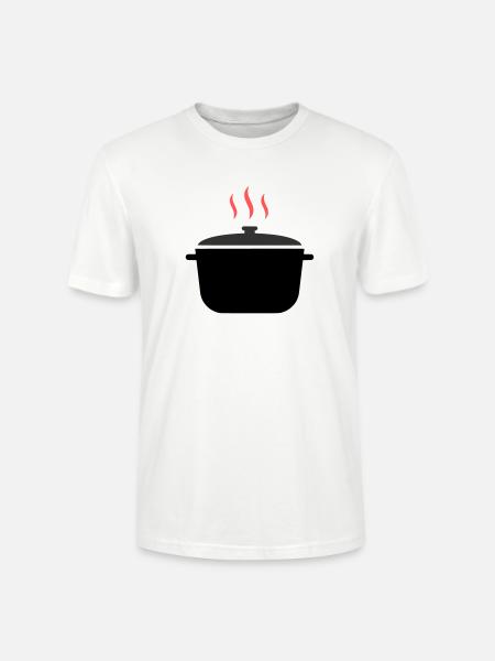 Kochtopf Dampf Kochen - Stanley/Stella Unisex Bio-T-Shirt CRAFTER - Weiß