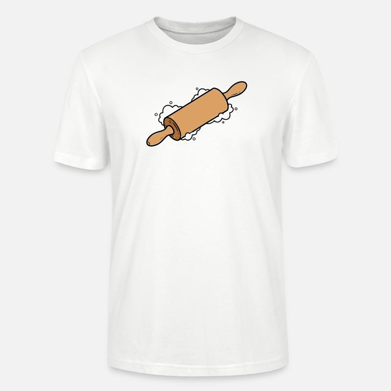 Rolling Pin Rolling Dough Roll Baking - Stanley/Stella CRAFTER Unisex Organic T-Shirt - white