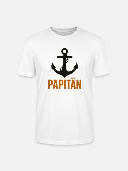 Anker Kapitän Papitän - Stanley/Stella Unisex Bio-T-Shirt CRAFTER - Weiß
