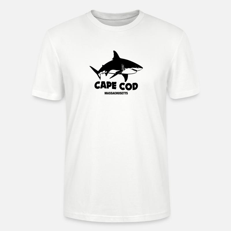 Cape Cod - grands requins blancs - T-shirt bio CRAFTER Stanley Stella Unisexe - blanc