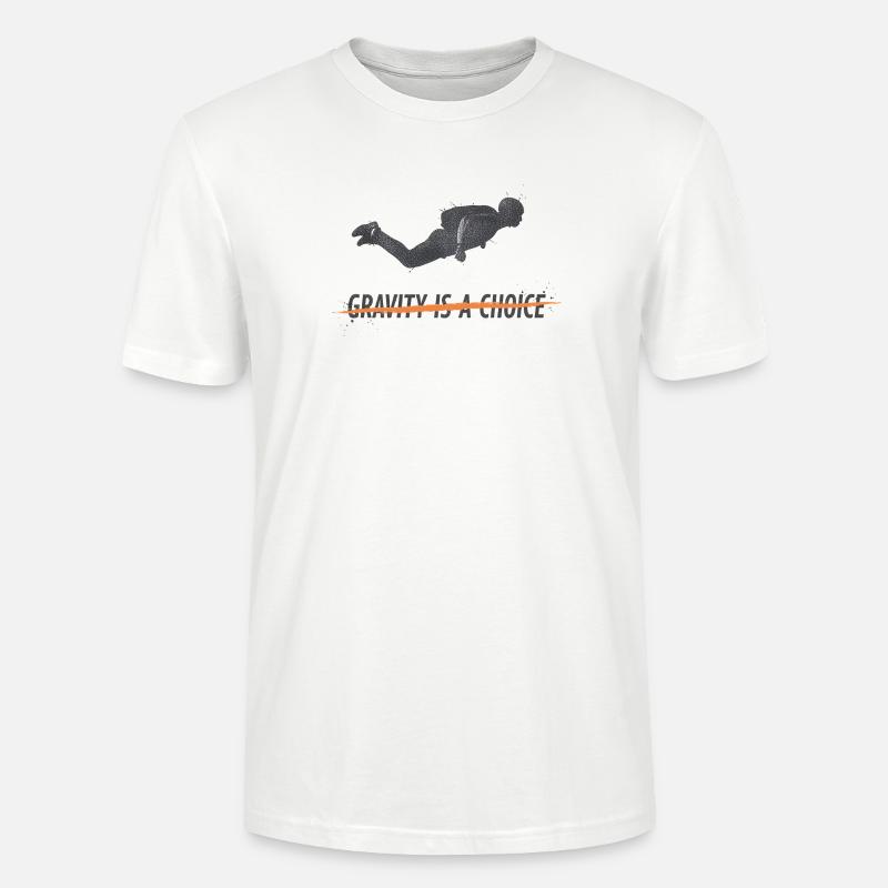 Plongez dans la gravité : un choix - T-shirt bio CRAFTER Stanley Stella Unisexe - blanc