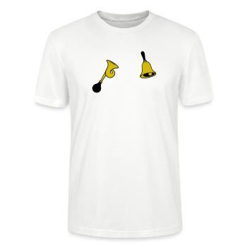 Glocke & Hupe - Stanley/Stella Unisex Bio-T-Shirt CRAFTER - Weiß - Vorne - Alina (178cm) & Michal (187cm)