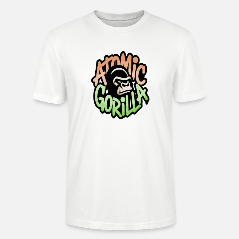 Atom-Gorilla-Graffiti - Stanley/Stella Unisex Bio-T-Shirt CRAFTER - Weiß