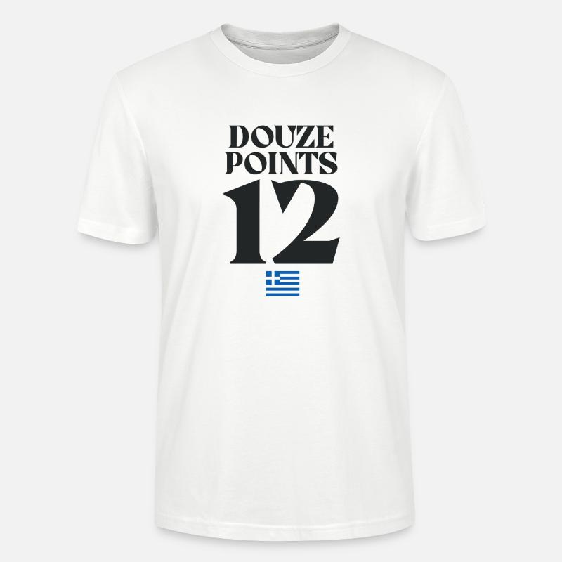 Douze Points 12 Grèce Euroviation - T-shirt bio CRAFTER Stanley Stella Unisexe - blanc