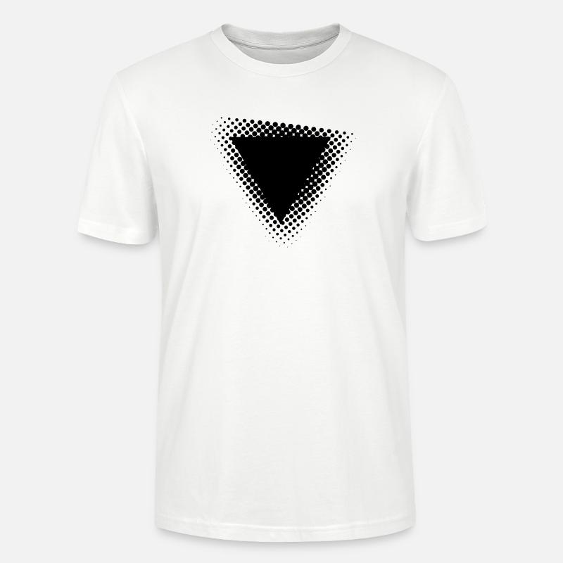Conception géométrique de triangles à points - T-shirt bio CRAFTER Stanley Stella Unisexe - blanc