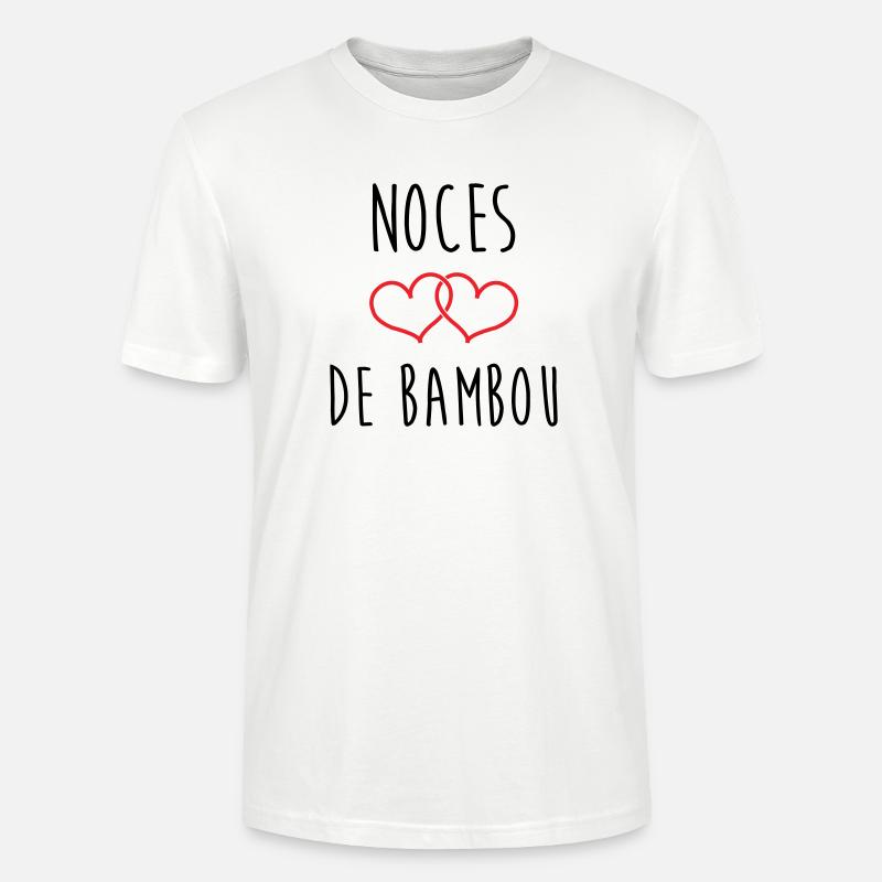 Bambushochzeit 79 Jahre Ehe - Stanley/Stella Unisex Bio-T-Shirt CRAFTER - Weiß