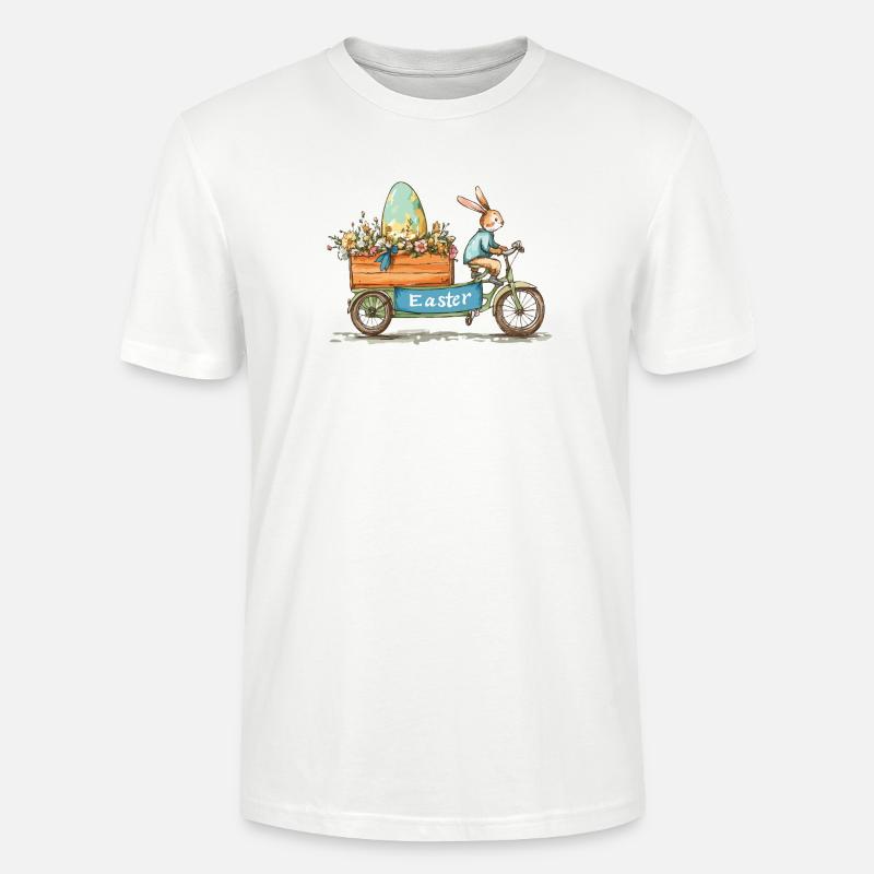 Funny Easter Bunny Cool Easter Bunny - Stanley/Stella CRAFTER Unisex Organic T-Shirt - white