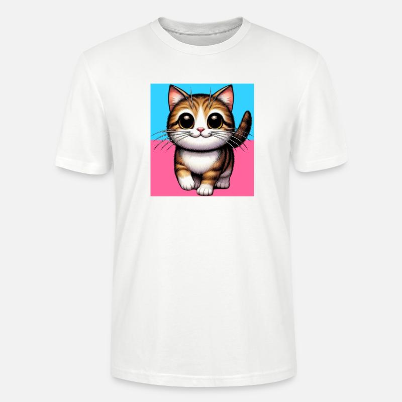 chat - T-shirt bio CRAFTER Stanley Stella Unisexe - blanc