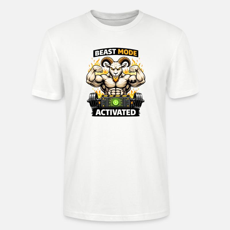 Mode Focus Activé Chèvre - T-shirt bio CRAFTER Stanley Stella Unisexe - blanc