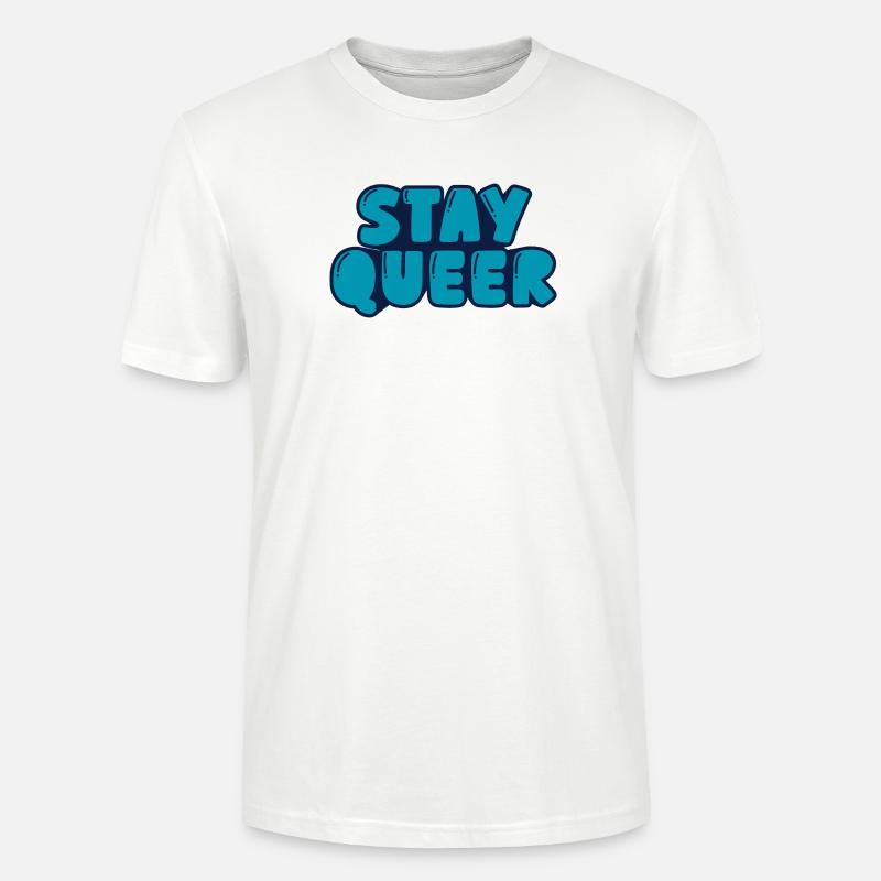 Bleib queer - Stanley/Stella Unisex Bio-T-Shirt CRAFTER - Weiß
