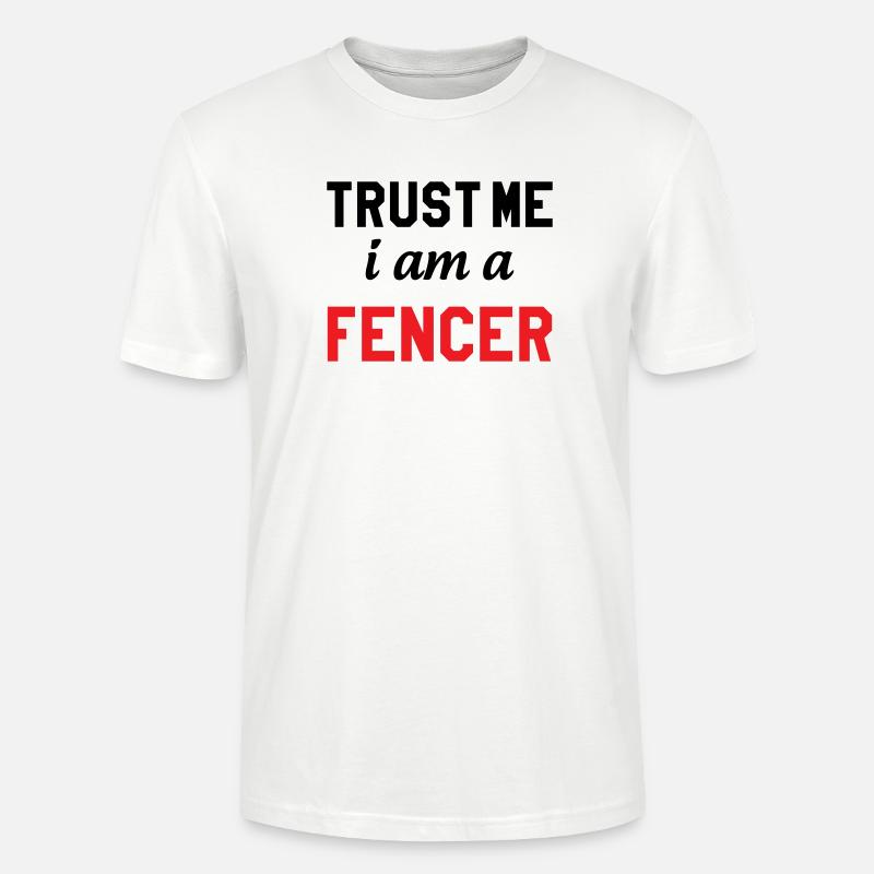 Glaub mir, ich bin Profi-Fechter - Stanley/Stella Unisex Bio-T-Shirt CRAFTER - Weiß