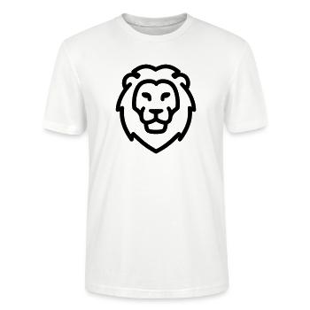 Löwe - Stanley/Stella Unisex Bio-T-Shirt CRAFTER - Weiß - Vorne - Alina (178cm) & Michal (187cm)