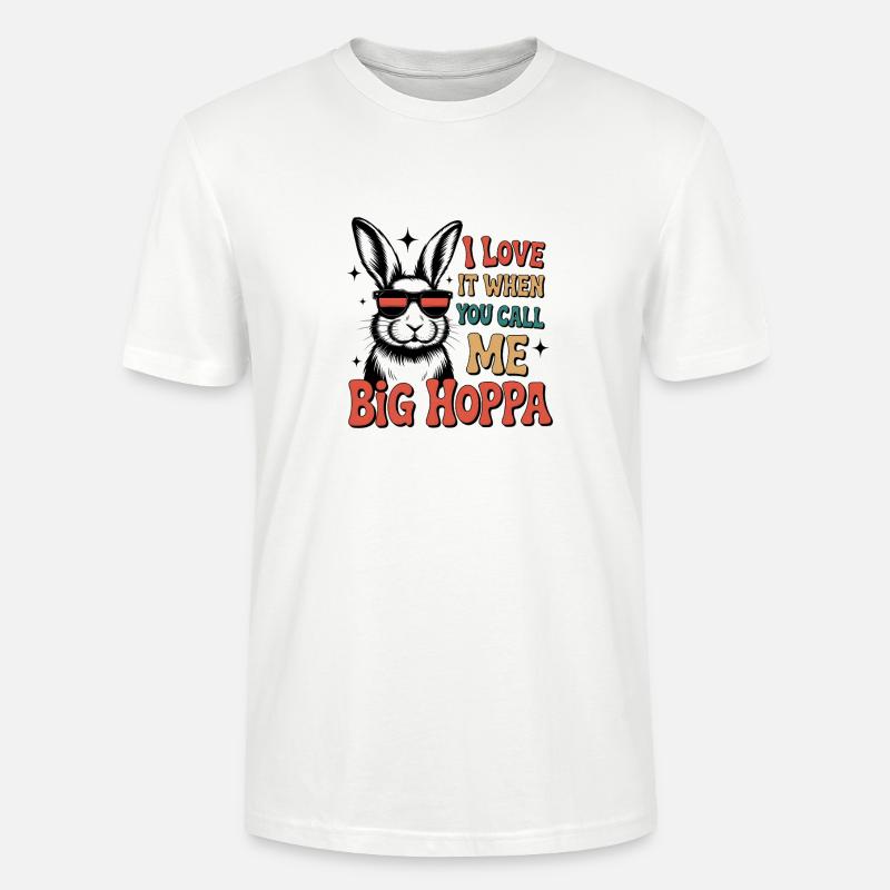 Big Hoppa Bunny Tee - Stanley/Stella Unisex Bio-T-Shirt CRAFTER - Weiß