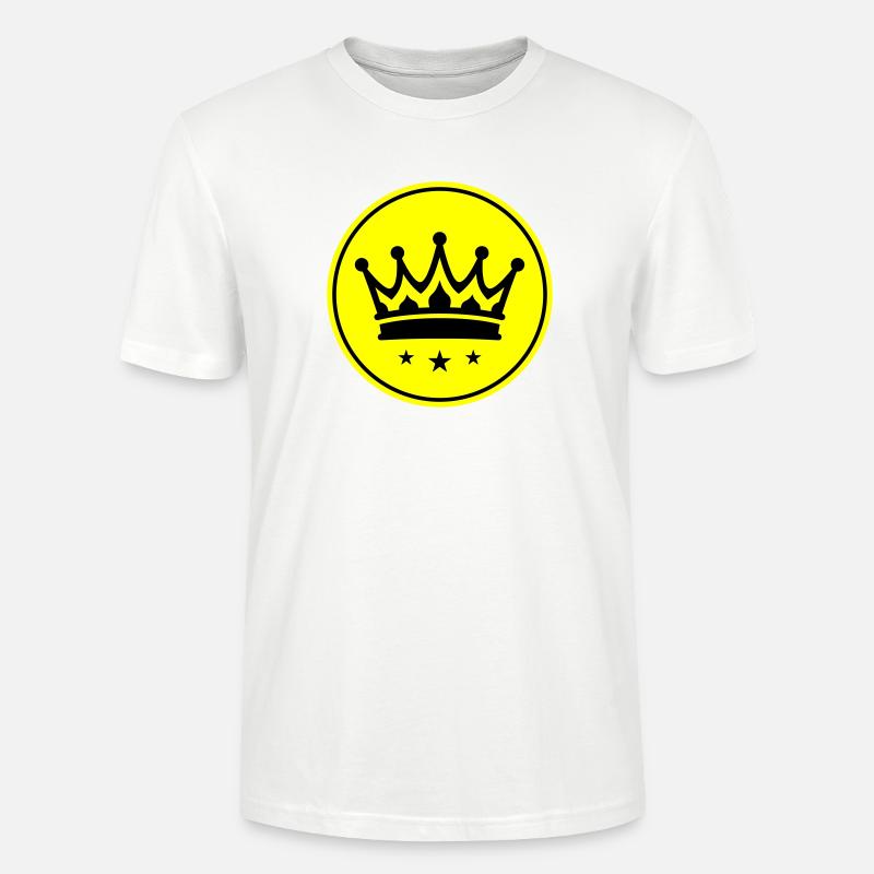 Symbol korony - Ekologiczna koszulka typu unisex Stanley/Stella CRAFTER - biały