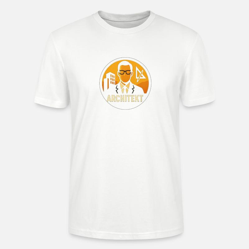 Plan d’icône d’architecte - T-shirt bio CRAFTER Stanley Stella Unisexe - blanc
