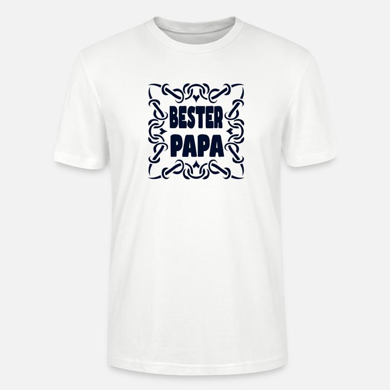 KOMPLIMENTE BESTER PAPA - Stanley/Stella Unisex Bio-T-Shirt CRAFTER - Weiß