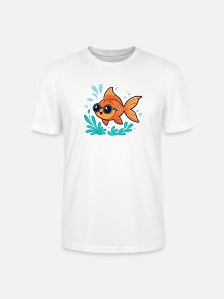Orange Fish Aquatic Scope - Stanley/Stella Unisex Bio-T-Shirt CRAFTER - Weiß