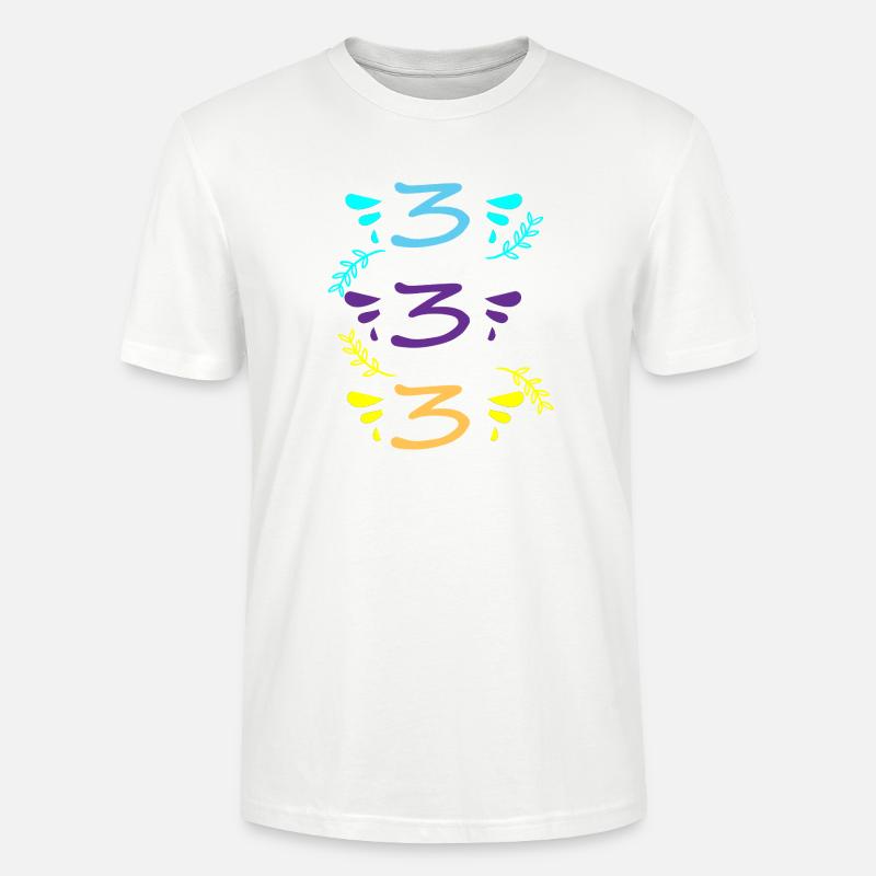 drei oder dreihundertdreiunddreißig - Stanley/Stella Unisex Bio-T-Shirt CRAFTER - Weiß