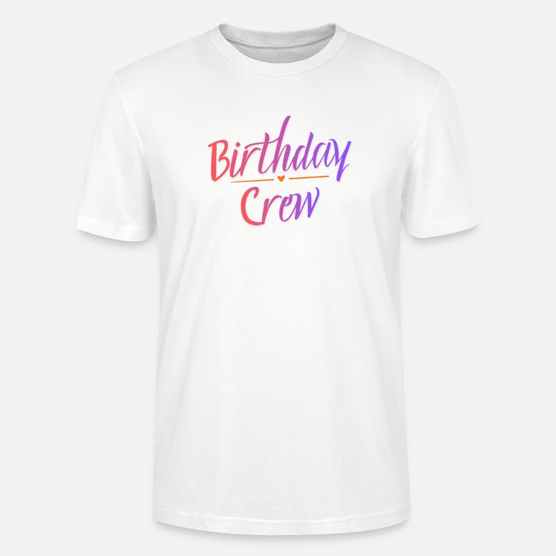 Birthday Crew - Stanley/Stella Unisex Bio-T-Shirt CRAFTER - Weiß