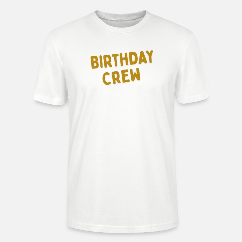 Équipe d’anniversaire - T-shirt bio CRAFTER Stanley Stella Unisexe - blanc
