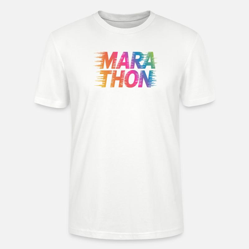 Marathon Gradient Sprintfarben - Stanley/Stella Unisex Bio-T-Shirt CRAFTER - Weiß