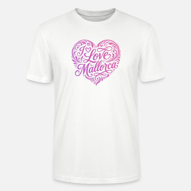 I love Mallorca - Stanley/Stella CRAFTER Unisex Organic T-Shirt - white