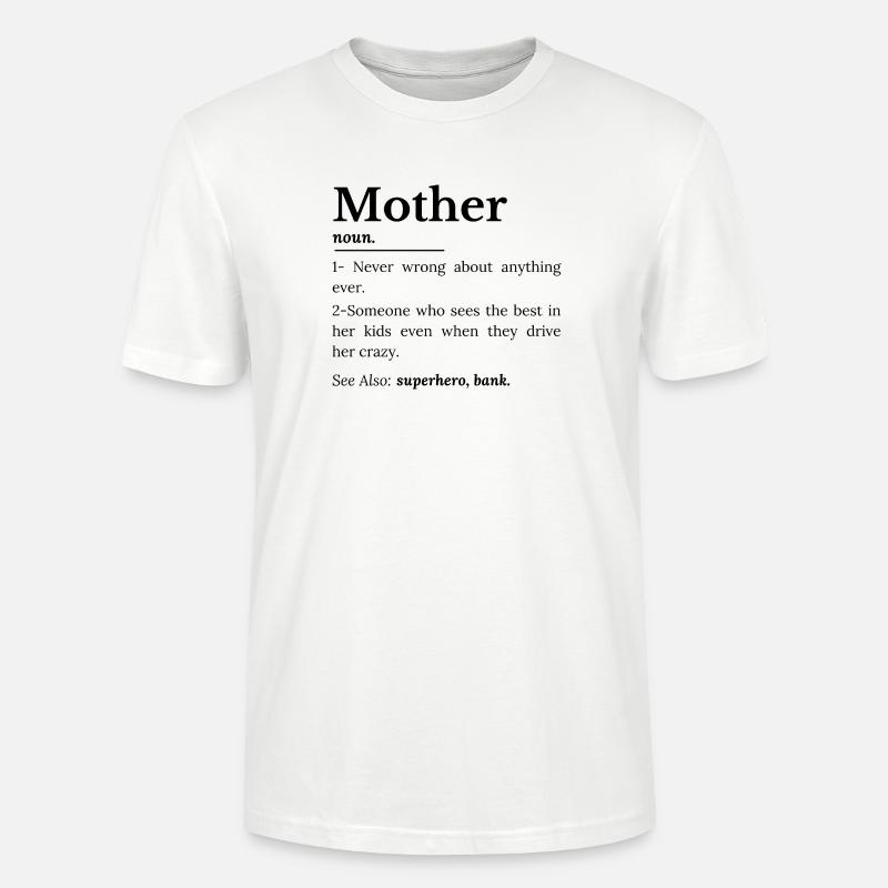 Mutterdefinition - Stanley/Stella Unisex Bio-T-Shirt CRAFTER - Weiß