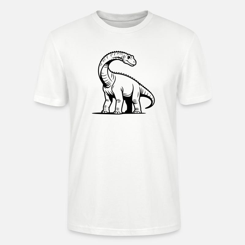 Brachiosaurus - Stanley/Stella Unisex Bio-T-Shirt CRAFTER - Weiß