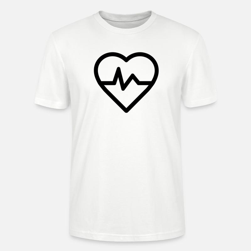 Herzfrequenz - Stanley/Stella Unisex Bio-T-Shirt CRAFTER - Weiß