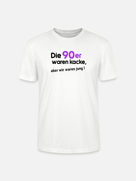 90er waren kacke - Stanley/Stella Unisex Bio-T-Shirt CRAFTER - Weiß
