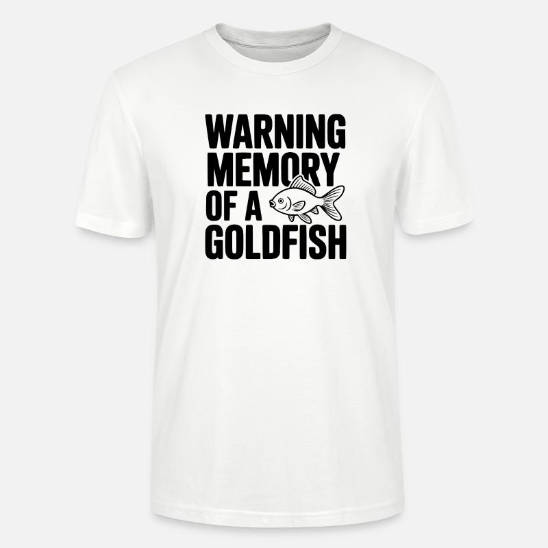 Warnerinnerung an einen Goldfisch - Stanley/Stella Unisex Bio-T-Shirt CRAFTER - Weiß