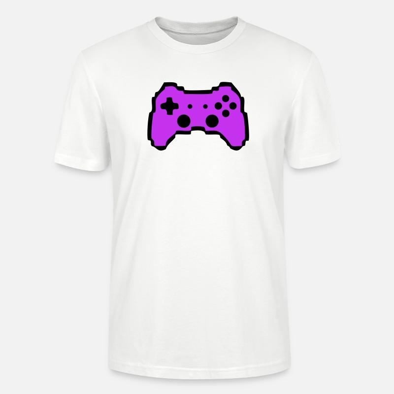 Retro Gamepad Controller Gamer - Stanley/Stella Unisex Bio-T-Shirt CRAFTER - Weiß
