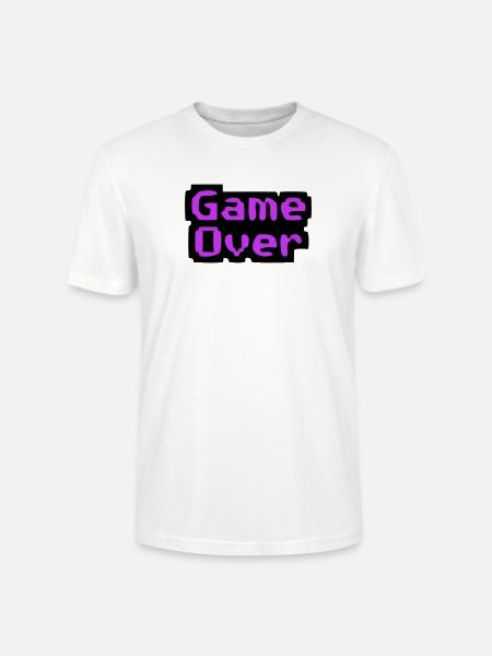  Game Over Pixel Retro - Stanley/Stella Unisex Bio-T-Shirt CRAFTER - Weiß