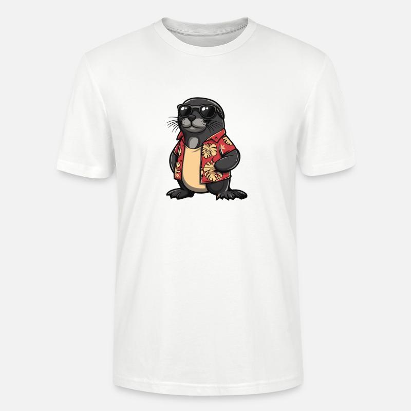 Robbe Comic Urlaub - Stanley/Stella Unisex Bio-T-Shirt CRAFTER - Weiß
