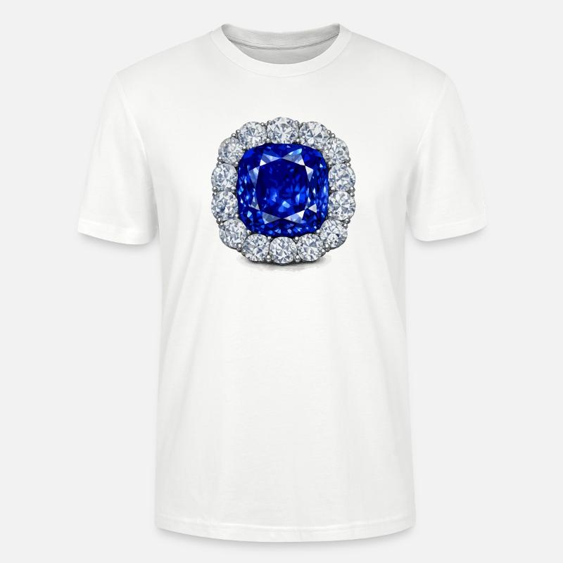 Le saphir du prince Albert - T-shirt bio CRAFTER Stanley Stella Unisexe - blanc