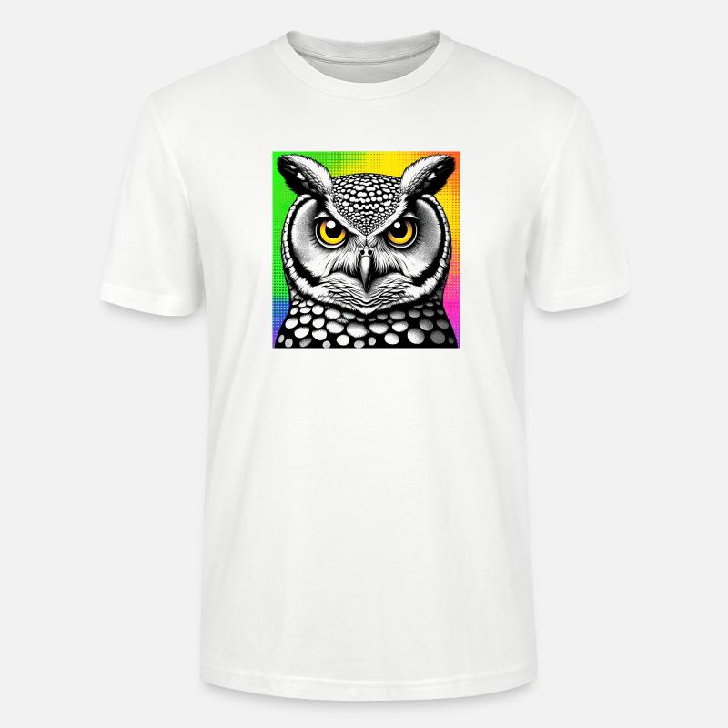 Eule - Stanley/Stella Unisex Bio-T-Shirt CRAFTER - Weiß