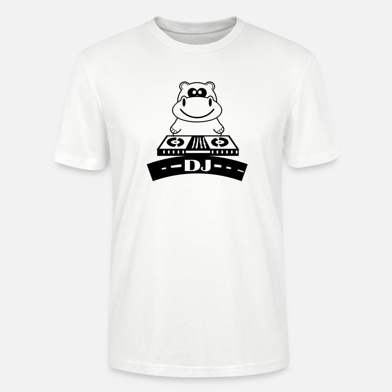 hippo_dj - T-shirt bio CRAFTER Stanley Stella Unisexe - blanc
