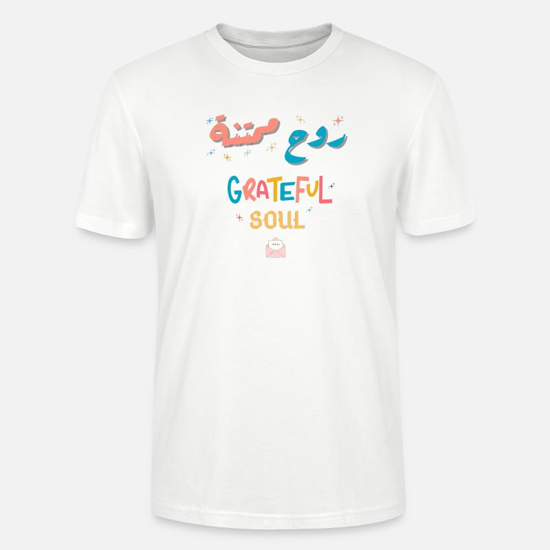 Dankbare Regenbogenseele - Stanley/Stella Unisex Bio-T-Shirt CRAFTER - Weiß