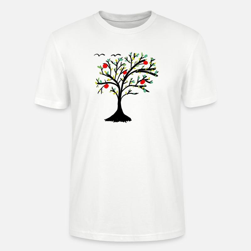 Apfelbaum Baum Garten Apfel  - Stanley/Stella Unisex Bio-T-Shirt CRAFTER - Weiß