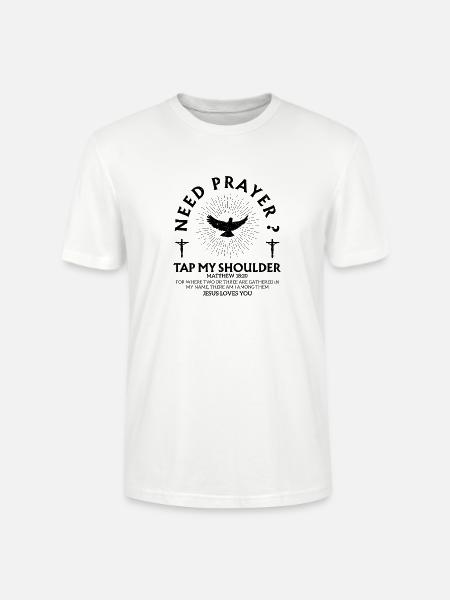 Religiöser Glaube Christlicher Slogan - Stanley/Stella Unisex Bio-T-Shirt CRAFTER - Weiß