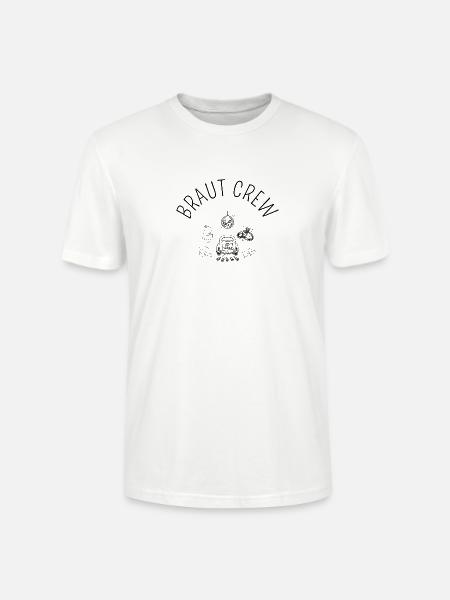 Hochzeit - Braut Crew - Clip Art - Stanley/Stella Unisex Bio-T-Shirt CRAFTER - Weiß