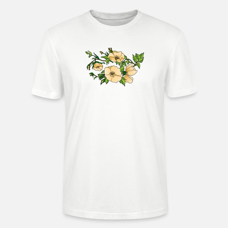 Blumen - Stanley/Stella Unisex Bio-T-Shirt CRAFTER - Weiß