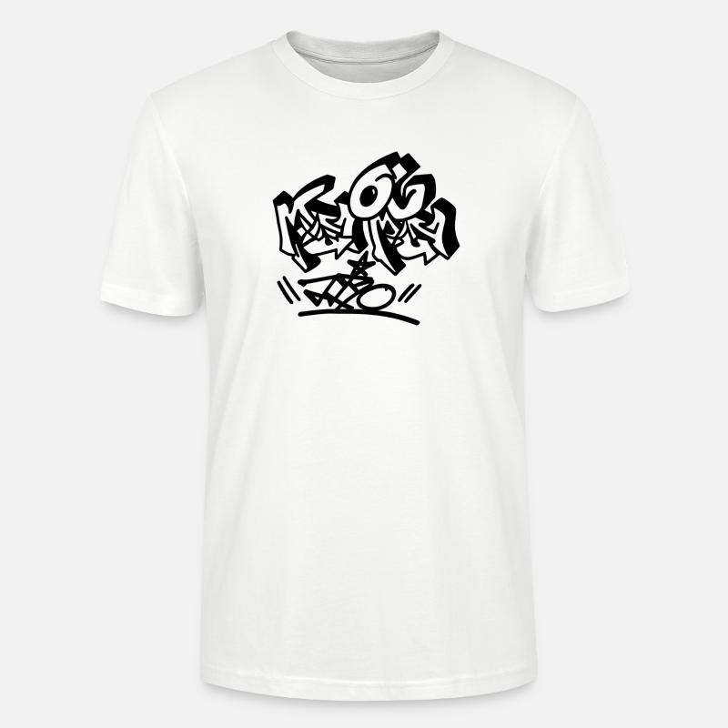 Explosive Graffiti Buchstaben - Stanley/Stella Unisex Bio-T-Shirt CRAFTER - Weiß