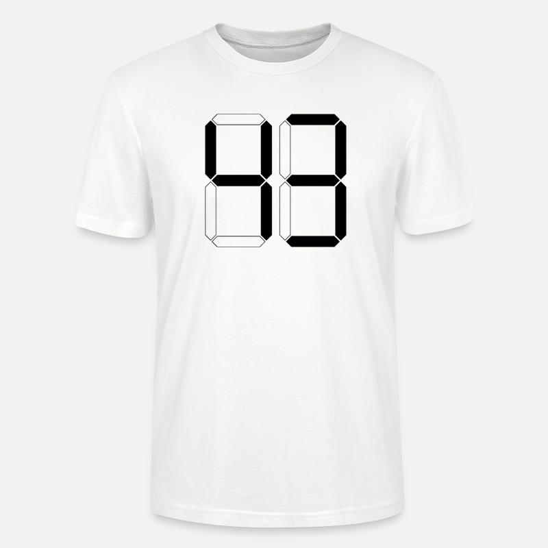 NUMMER 43 Dreiundvierzig Geschenk Digital - Stanley/Stella Unisex Bio-T-Shirt CRAFTER - Weiß