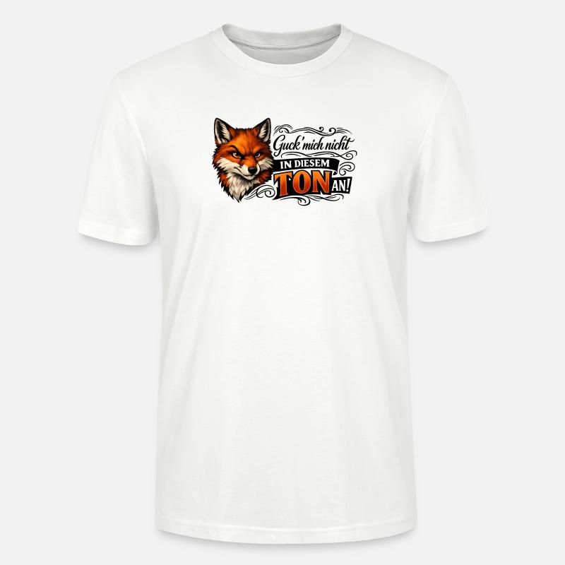 Fuchs freches Statement - Stanley/Stella Unisex Bio-T-Shirt CRAFTER - Weiß