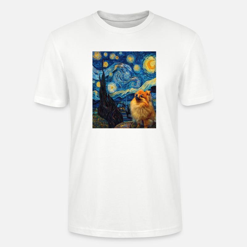 Zwergspitz Spitz Pomeranian - Stanley/Stella Unisex Bio-T-Shirt CRAFTER - Weiß