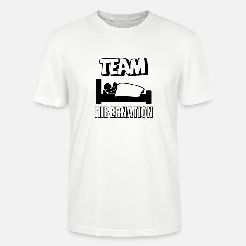 Team-Winterschlaf - Stanley/Stella Unisex Bio-T-Shirt CRAFTER - Weiß