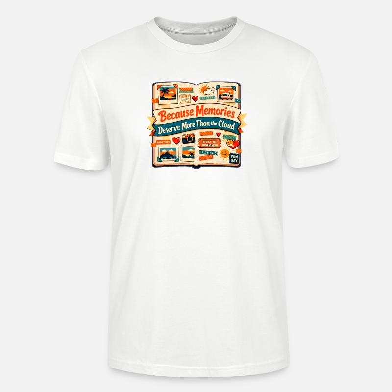 Plus que le cloud | Scrapbooking Photos - T-shirt bio CRAFTER Stanley Stella Unisexe - blanc