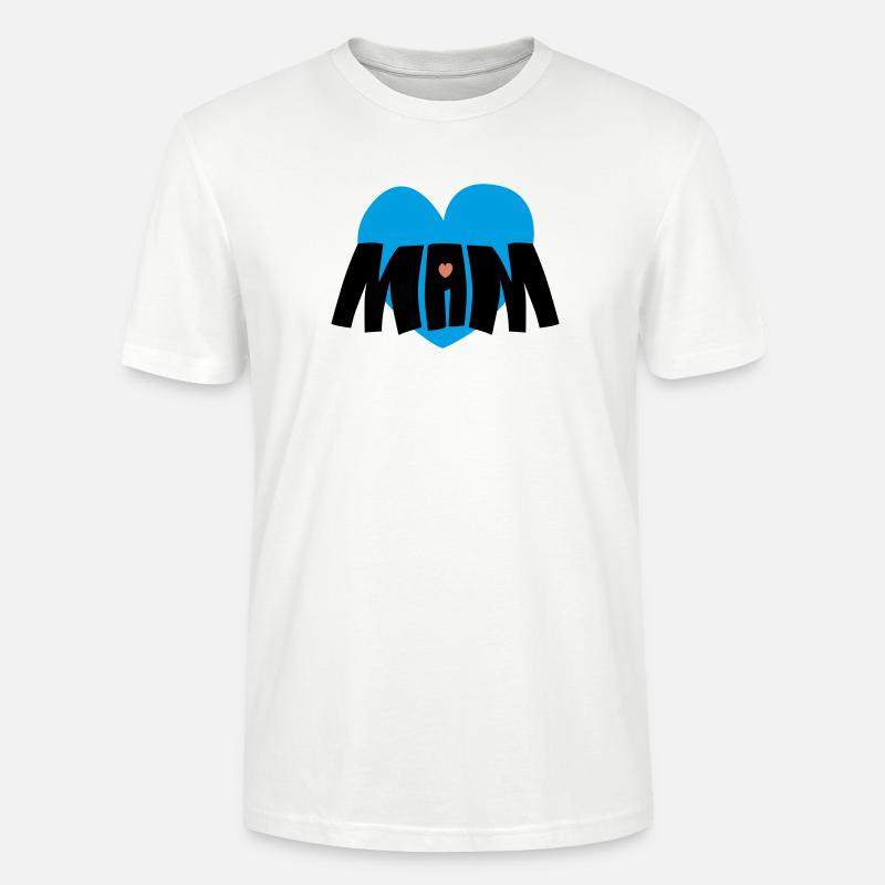 Mama-Herz - Stanley/Stella Unisex Bio-T-Shirt CRAFTER - Weiß